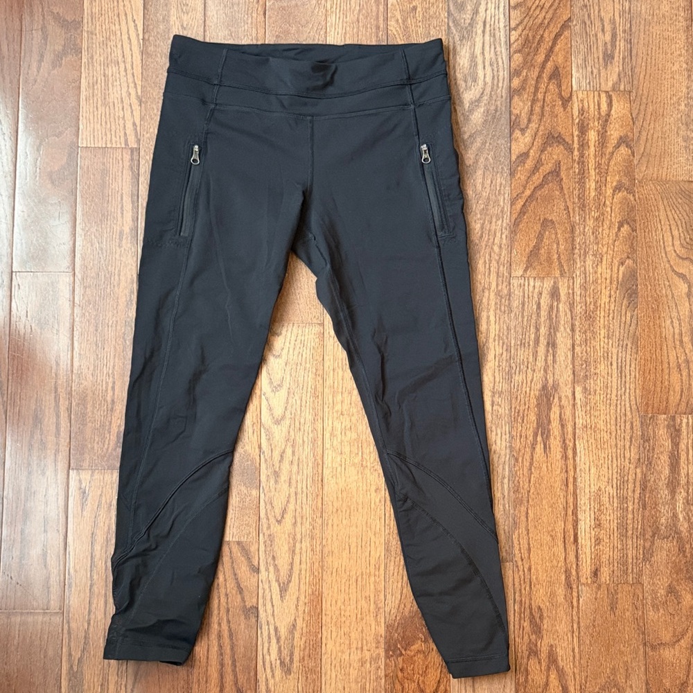 Lululemon Athletic Zipper Pocket Leggings with mesh
